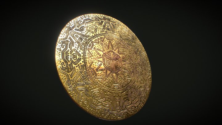 Ancient Coin of the Bevel 3D Model