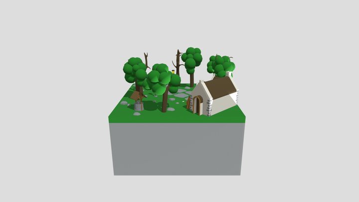 De wolf en de 7 geiten 3D Model