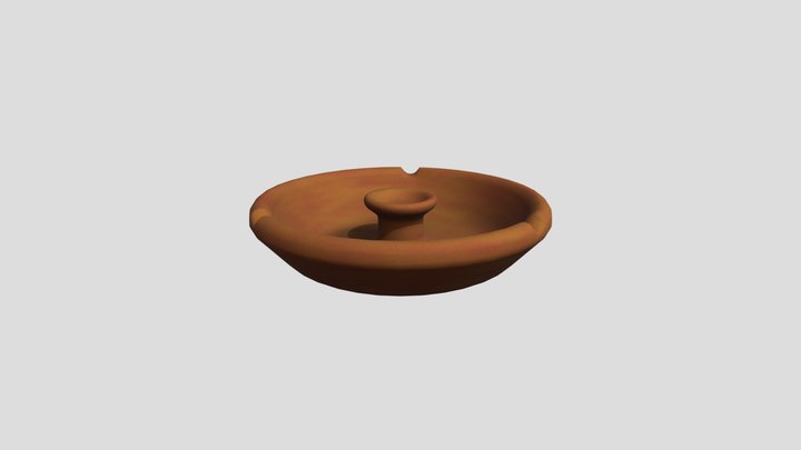 Javanese Ashtray / Asbak Tanah Liat 3D Model