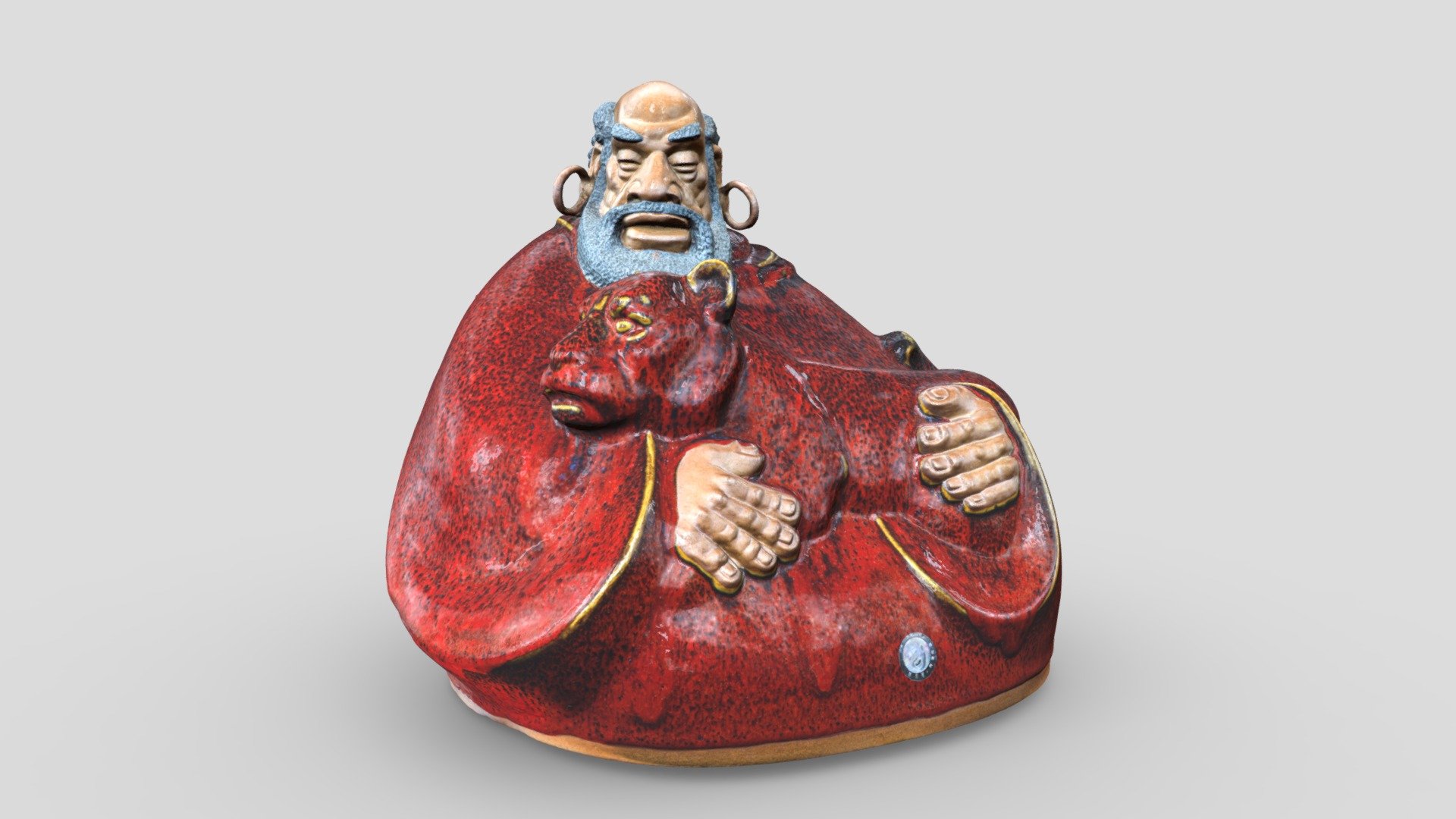 LI MING (Bodhidharma and the Tiger) - 3D model by PVCC_3d_Gallery ...