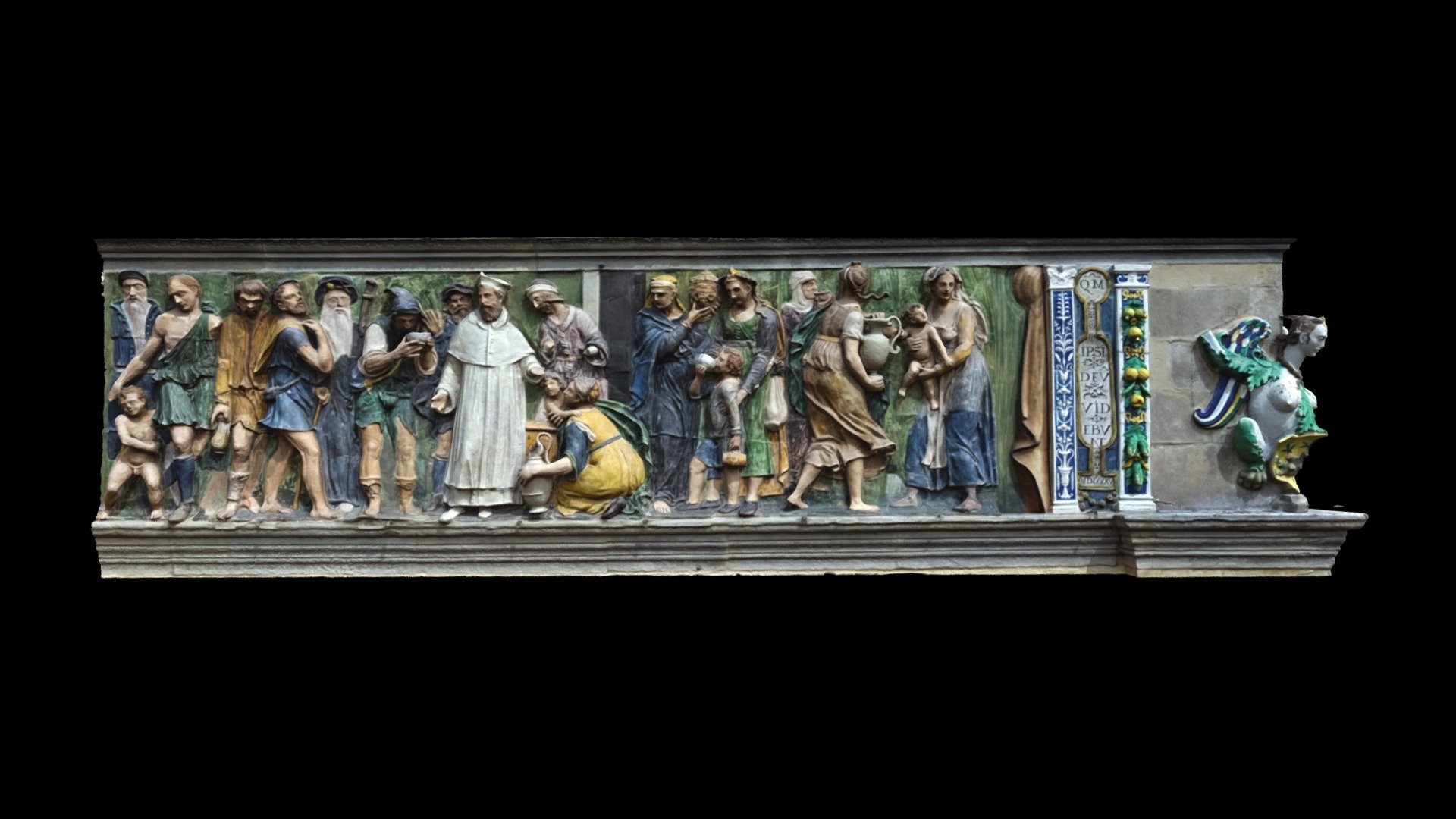 Particolare del fregio-Dar da bere agli assetati - Download Free 3D