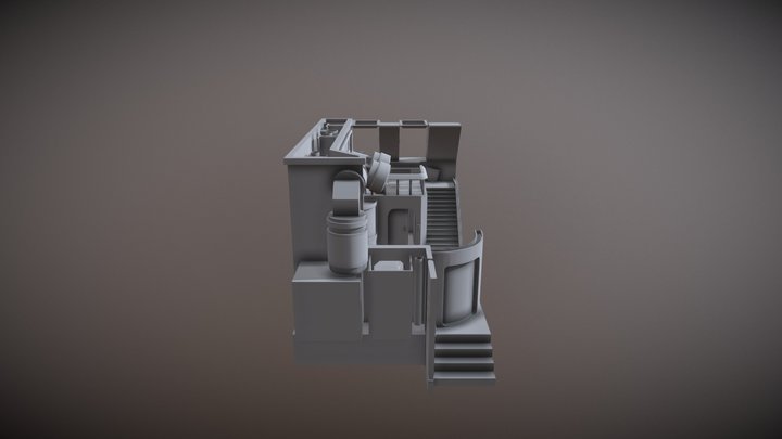 Cyberpunk room 3D Model