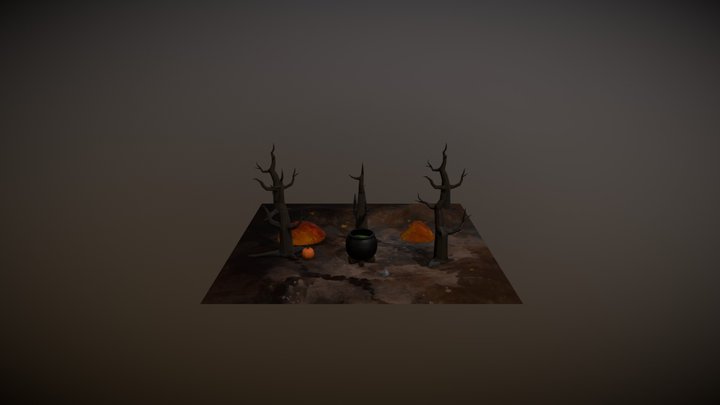 Spooky Scene 3D Model