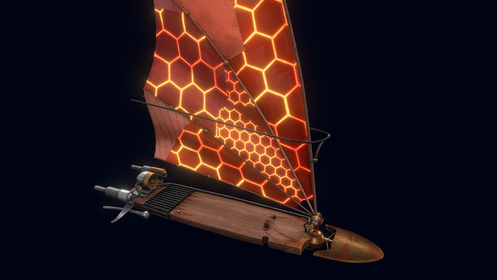 Treasure Planet - Jim Hawkins' Solar Surfer 3D Model