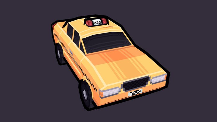 Taxi -Toonnel Raiders- 3D Model