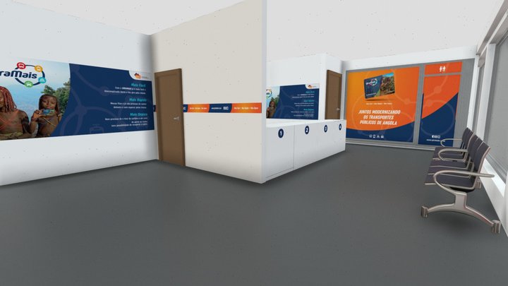 Modelo 3d_Loja_Huila_ENBI_ 3D Model