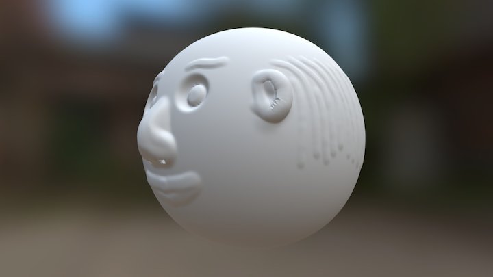 My first SculptGL funny face 3D Model