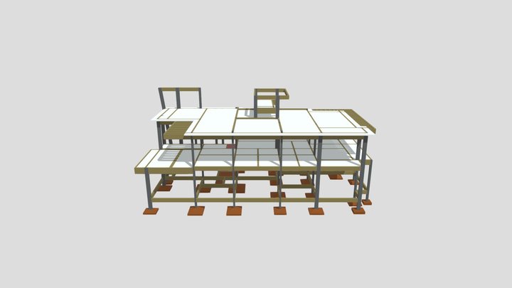 PROJETO ESTRUTURAL - RESIDÊNCIA 11 3D Model