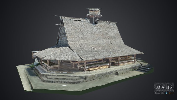 Rumah Adat Worat-worat, Maluku Utara, Indonesia 3D Model