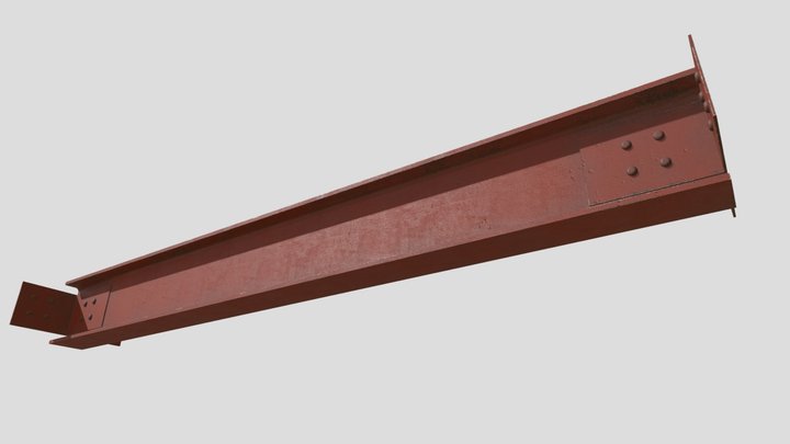 Construction steel beam 3D Model
