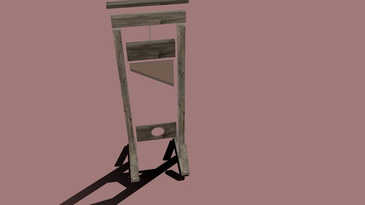 Guillotine in Parts 3D Model