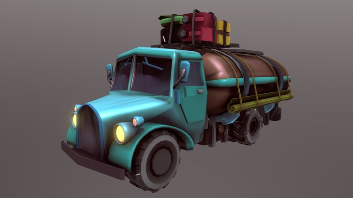 Tanker Truck (Bowser) 3D Model
