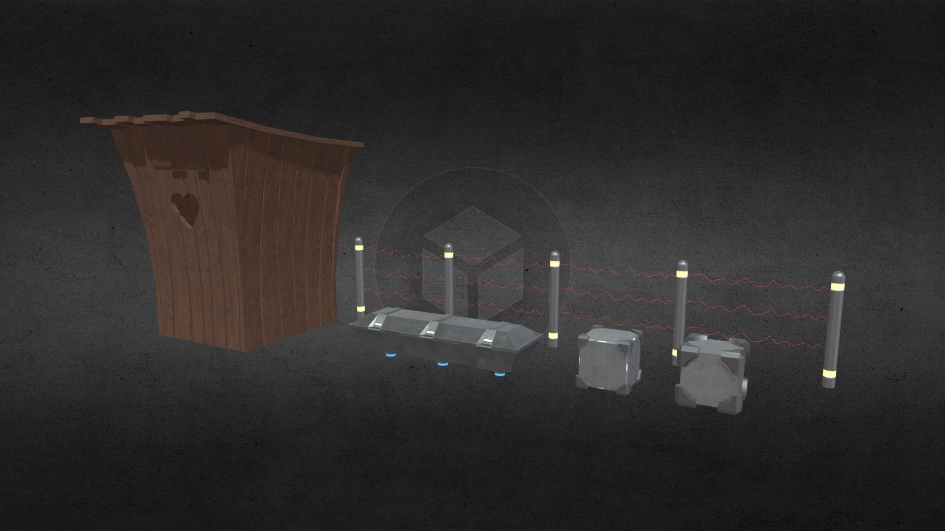 Talionis - outhouse/fence/boxes