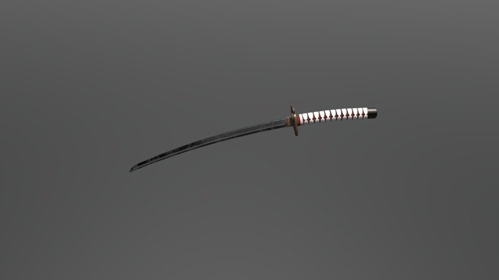 samurai sword 3D Model