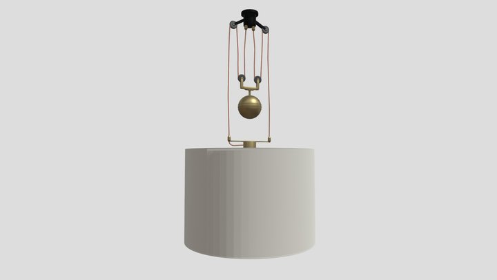 Double Rise & Fall Ceiling Light Soane 3D Model
