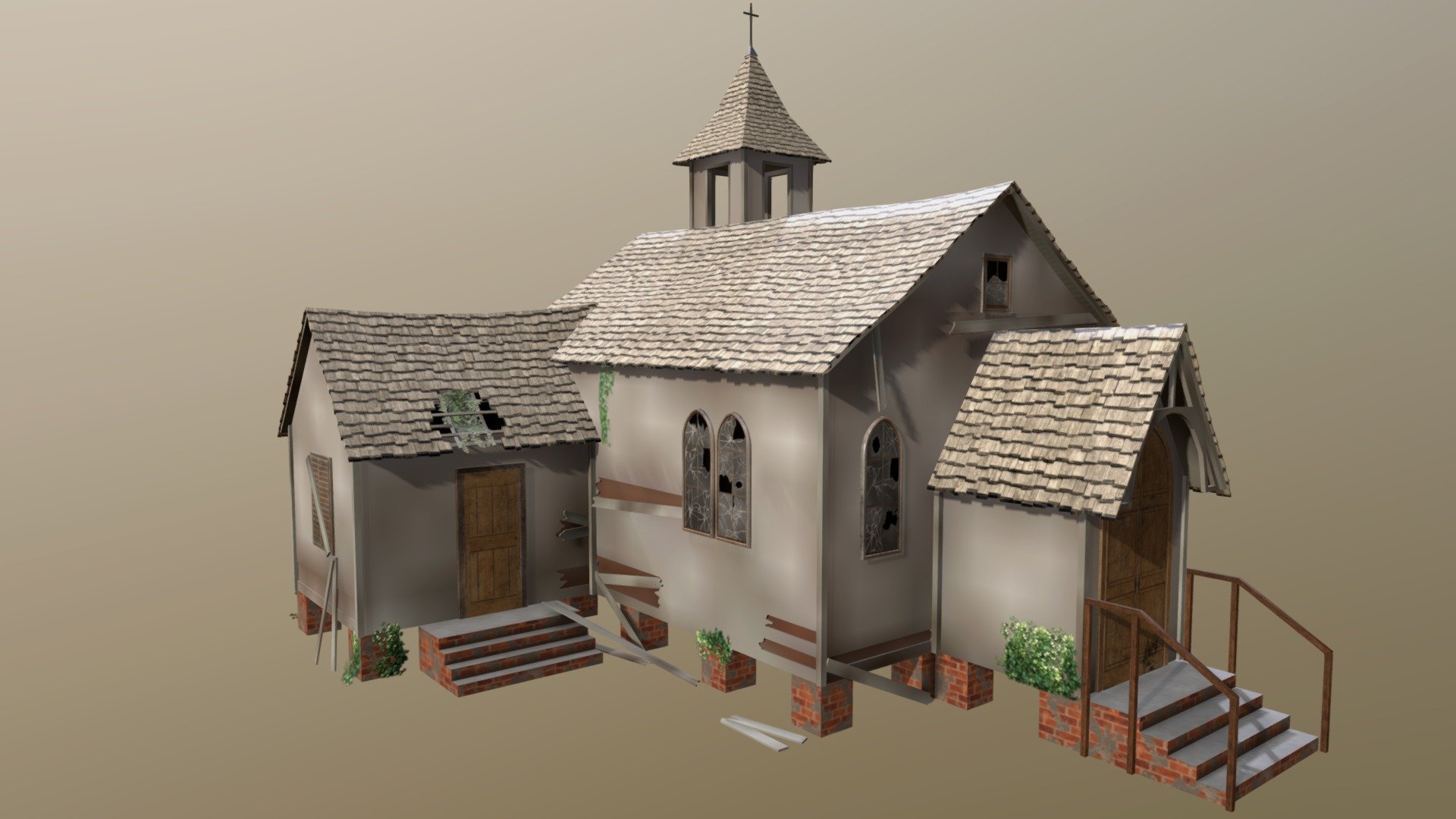 Church - 3D model by Bonnier Vincent (@bonniervincent) [33fce82 ...