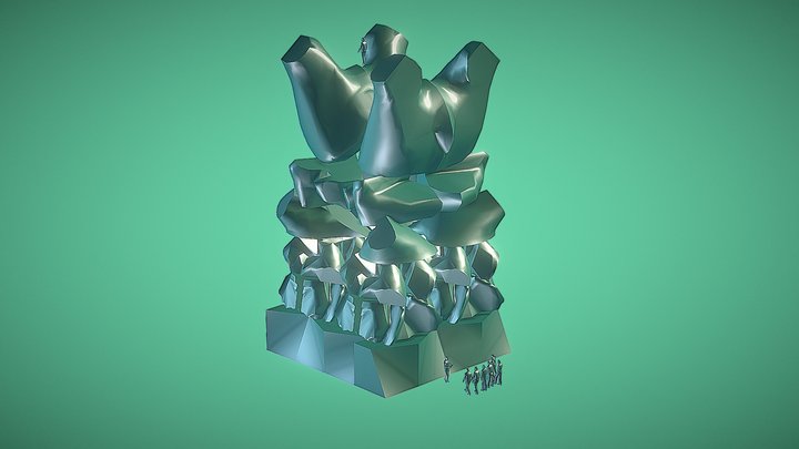 Tower Zip Group2 3D Model
