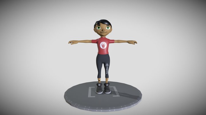 Sporty Boy 3D Model