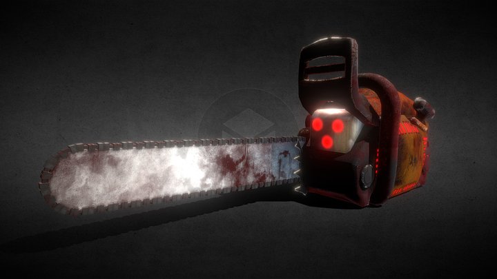 Haunted Husqvarna Chainsaw 3D Model