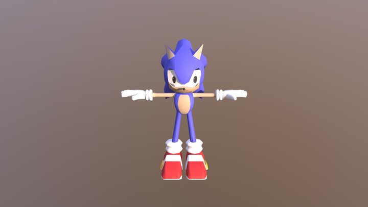 Sanic 3D Model