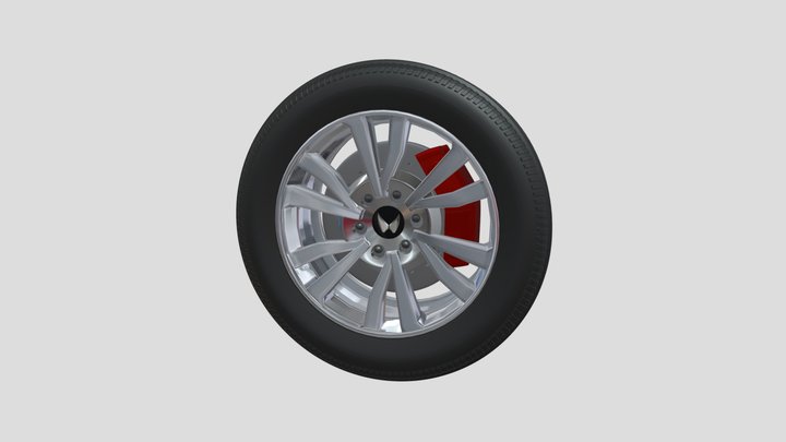 Scorpio N Alloy Wheel 3D Model
