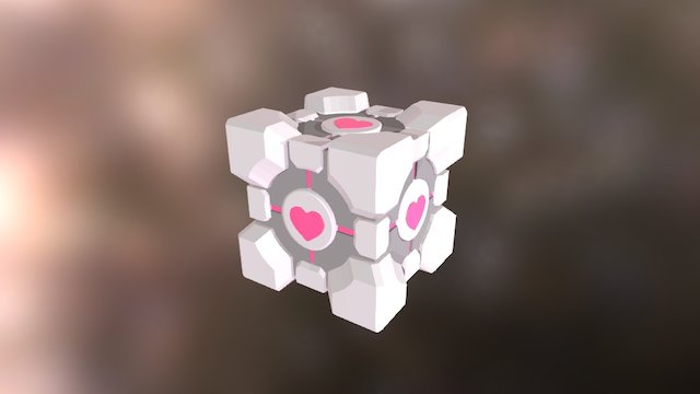 Companion Cube (Portal) 3D Model
