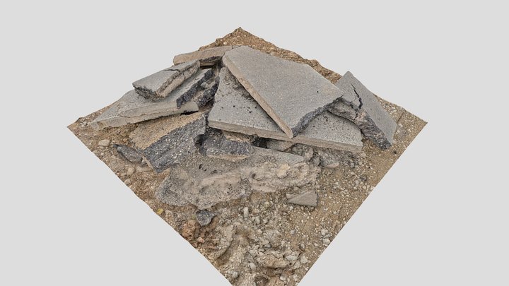 Pile Of Concrete Scan 8k 004 3D Model