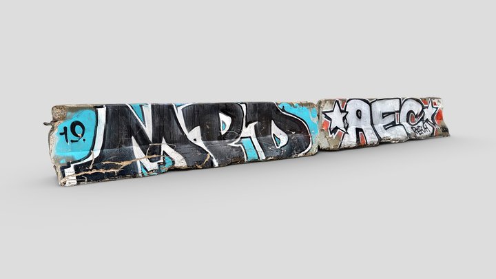 Day 173: Graffiti Barriers – Modèle 3D gratuit STL