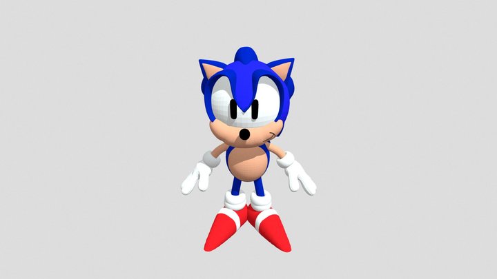 amarician sonic 3D Model