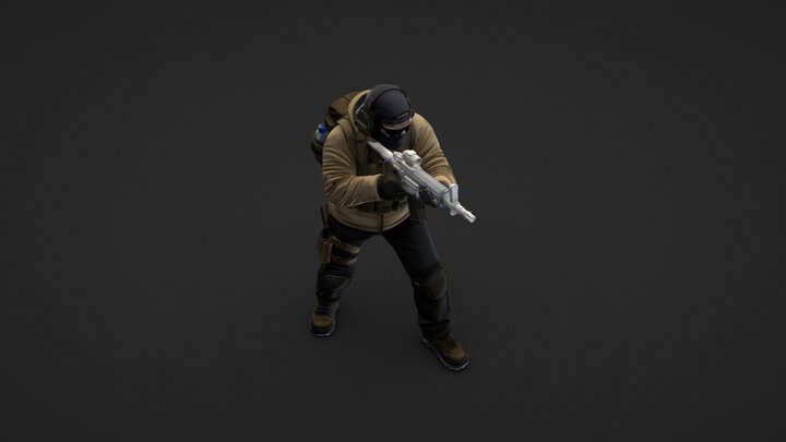 PMC Soldier 3D Model