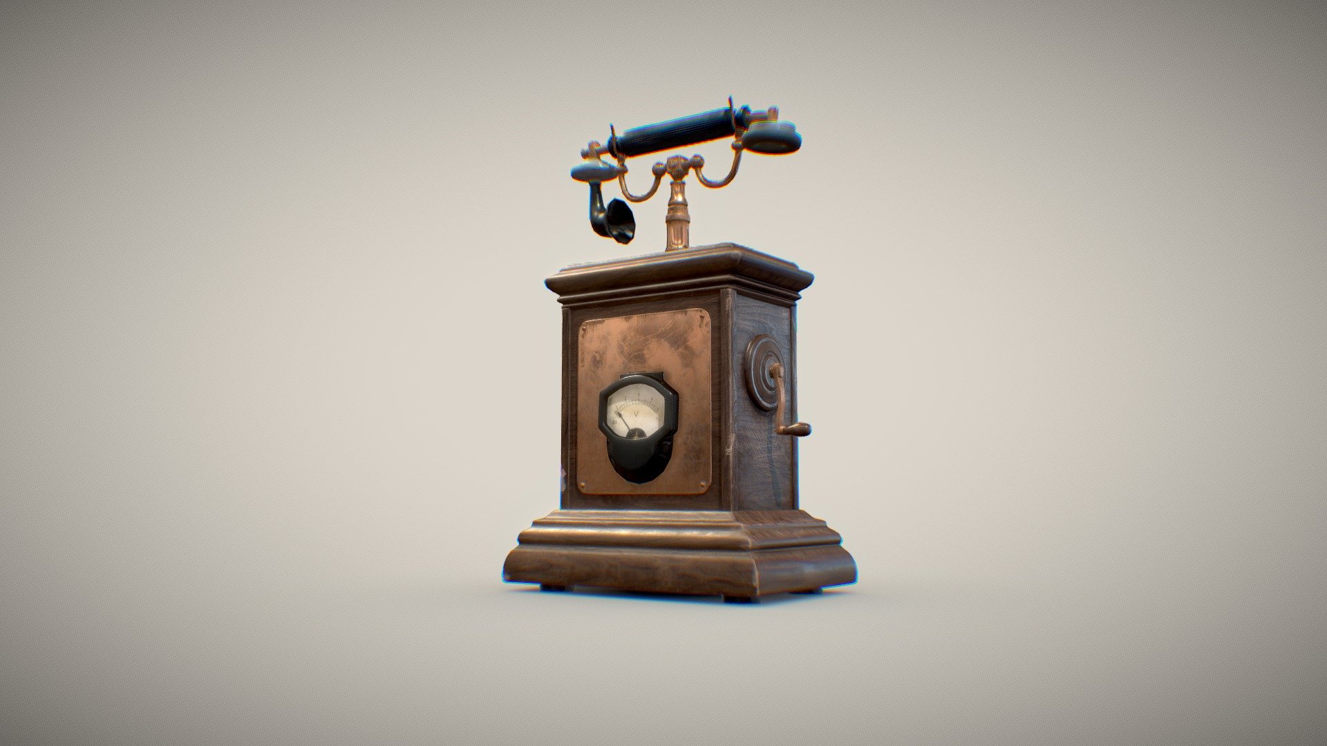 Antique telephone - 3D model by Simon Green (@sammihs) [3402a3a ...