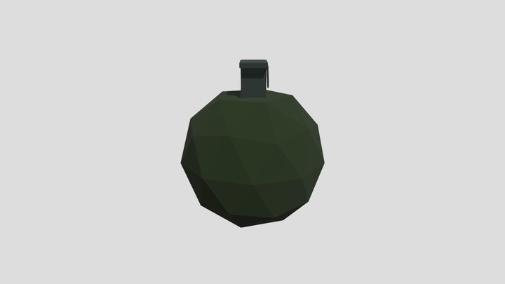 Low poly Grenade 3D Model