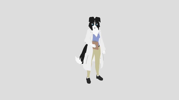LOL a border collie :) :) :) 3D Model