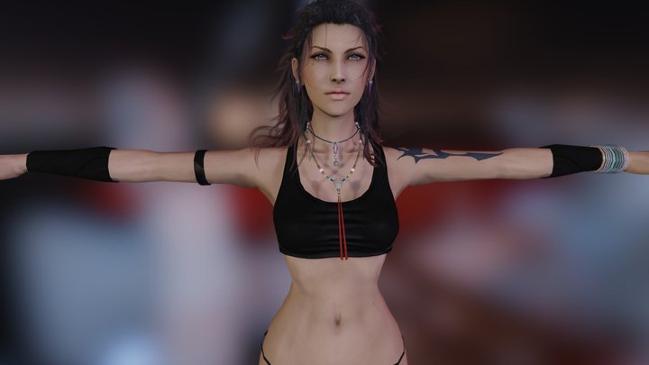 Final Fantasy Girl Model 3D Model