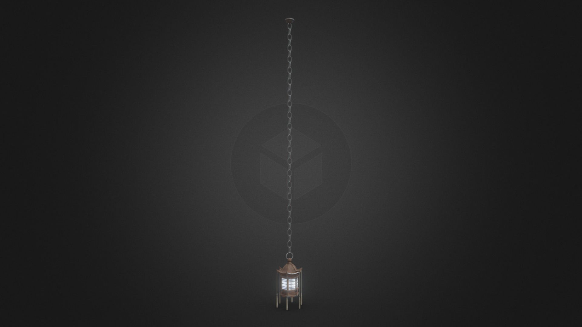 3D model Japanese Lantern - This is a 3D model of the Japanese Lantern. The 3D model is about a light bulb with a light bulb.