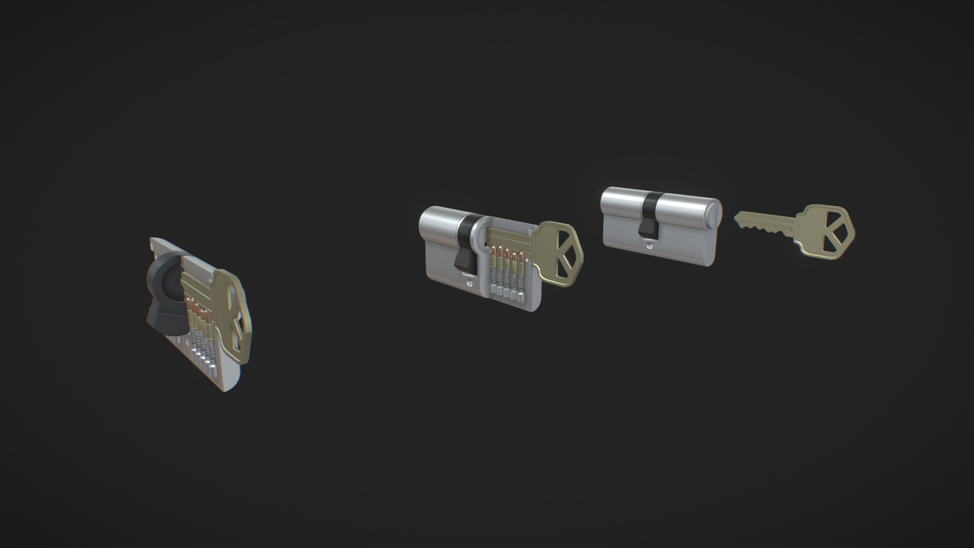 3D model KEY / Mechanics - This is a 3D model of the KEY / Mechanics. The 3D model is about graphical user interface.