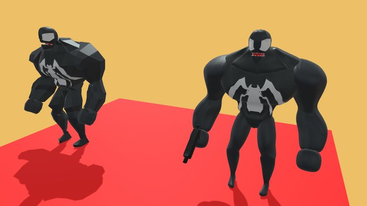 Venom Animation Spiderman 3D Model