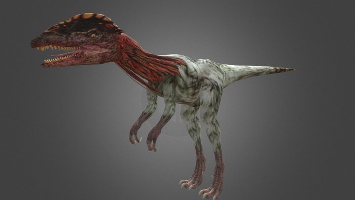 Dinosaur Hunting Dilophosaurus – Free 3D Model STL