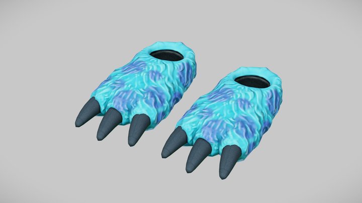 Monster Slipper 3D Model