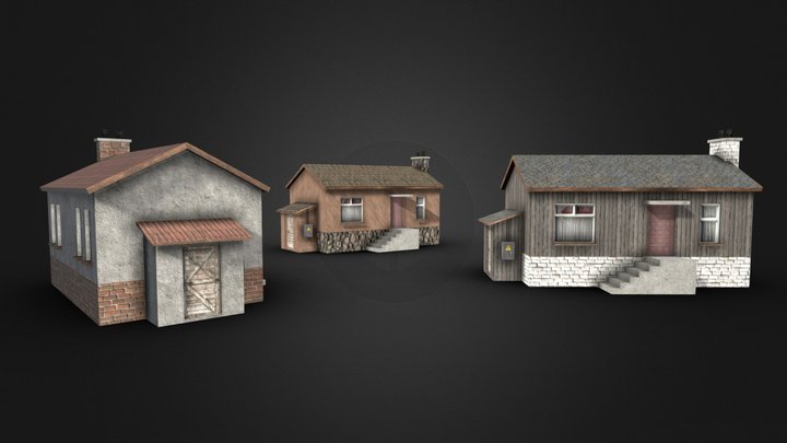 Low Poly House VOL.1 3D Model
