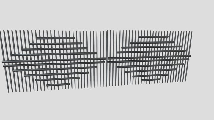 Rod Door 3D Model