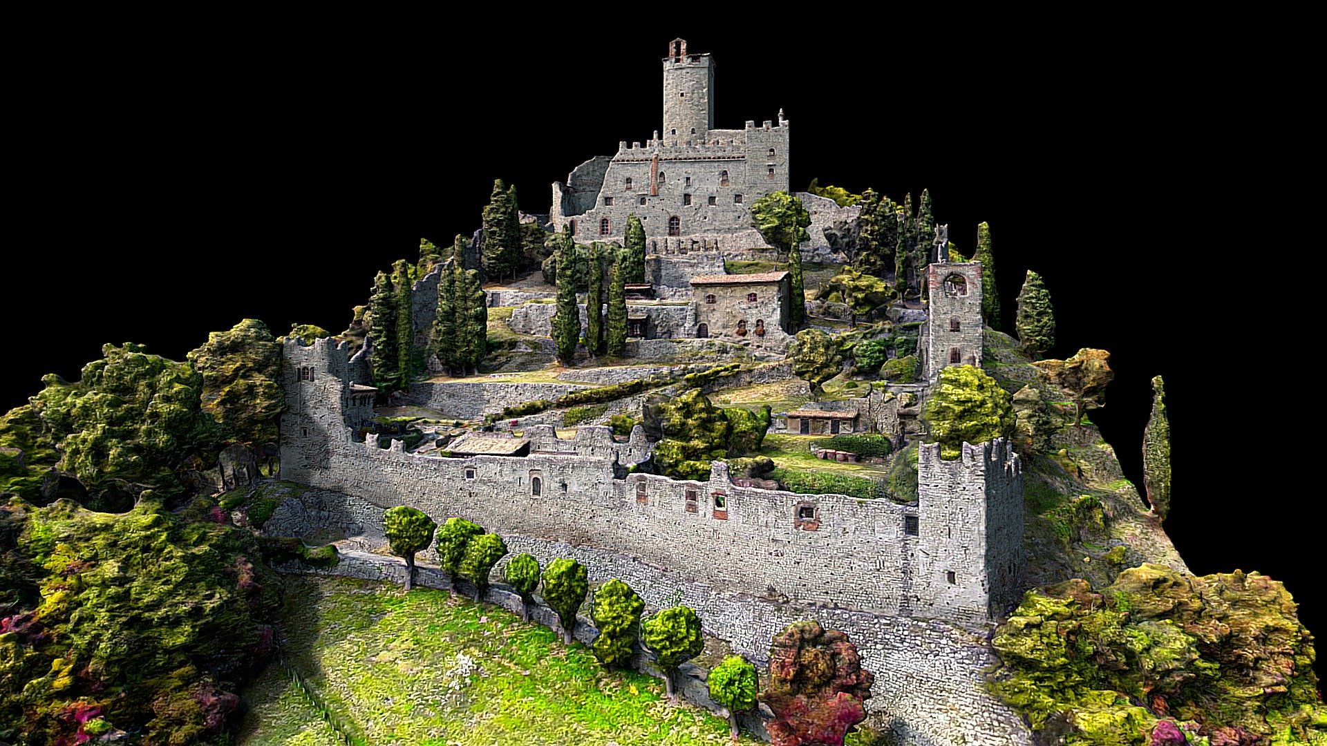 Castello di Avio - Buy Royalty Free 3D model by LZCreation (@jmch ...