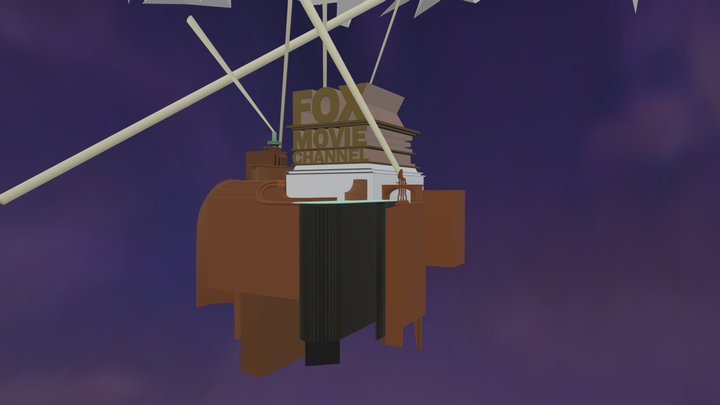 FOX Movie Channel (2002) Rare Logo Remake 3D Model