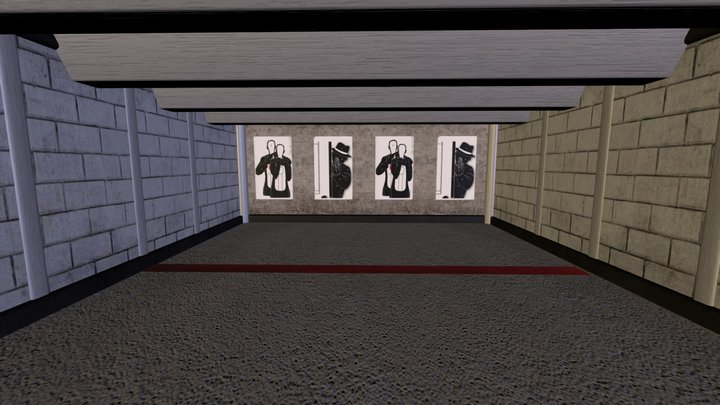 Shooting Range 3D Model