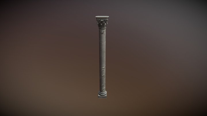 Ancient column 3D Model