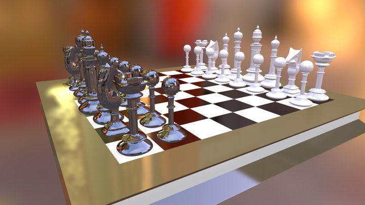 Ajedrez 3D Model