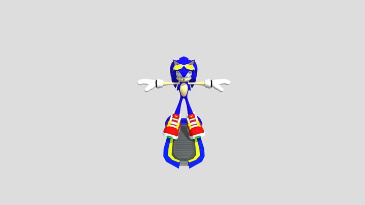 Sonic riders gamecube - sonic cutscene – Free 3D Model STL