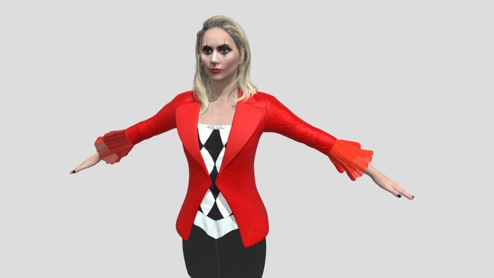 Harley Quinn - Lady Gaga (rigged) 3D Model