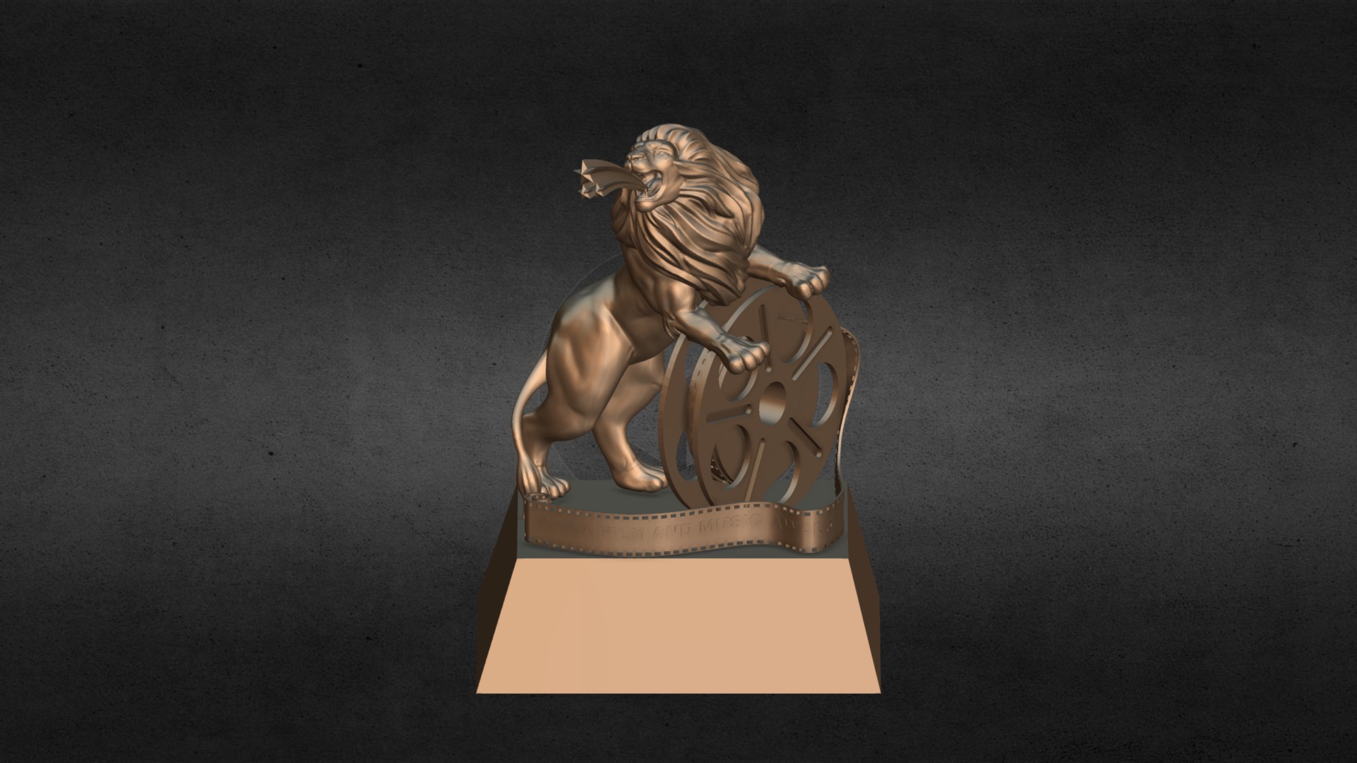 3D model CÚP SƯ TỬ – KỶ NIỆM CHƯƠNG SƯ TỬ - This is a 3D model of the CÚP SƯ TỬ - KỶ NIỆM CHƯƠNG SƯ TỬ. The 3D model is about a statue of a person riding a horse.