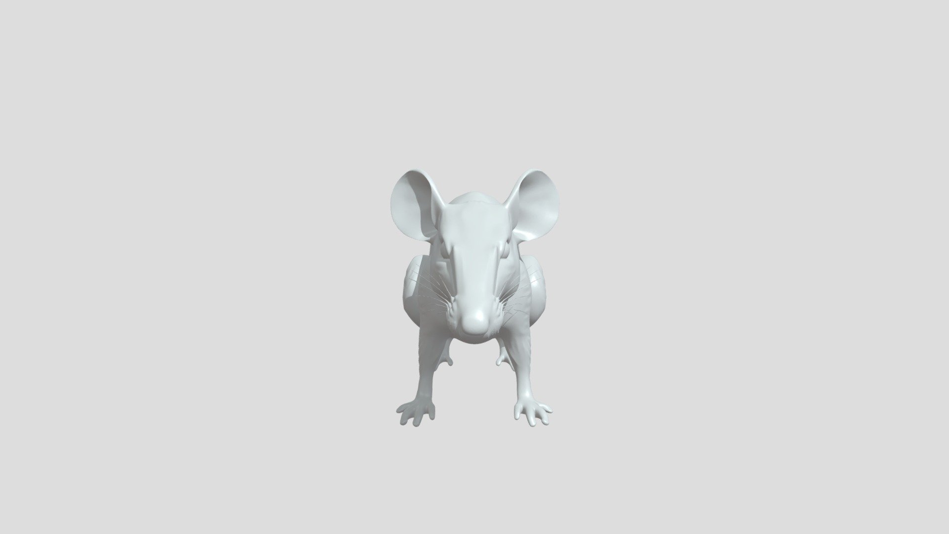 A small gray mouse - 3D model by sla59745543 [340caa3] - Sketchfab